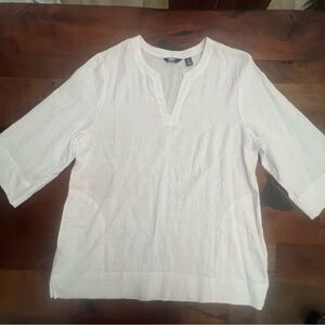 Lands' End White Women's Swim Coverup Tunic
